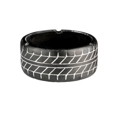 Τασάκι Πήλινο Black Tires